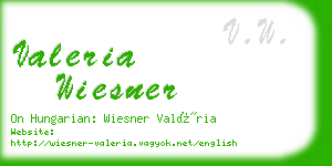 valeria wiesner business card